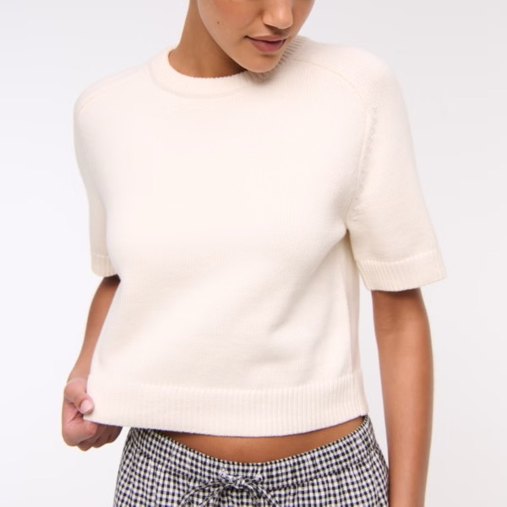 A&F Madeline Crew Sweater Tee - Size XXS